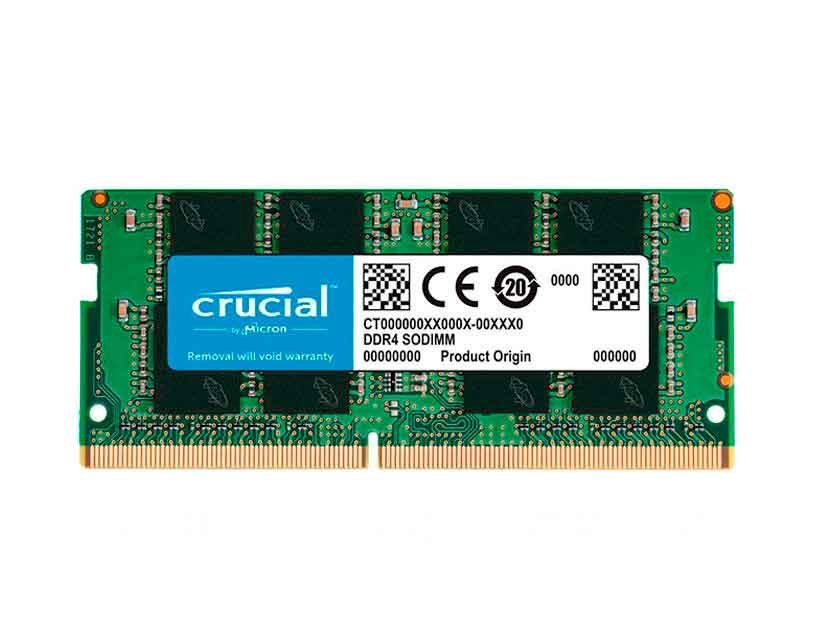 MEMORIA PARA LAPTOP CRUCIAL DDR4 8GB, FRECUENCIA 2666 MHZ (CT8G4SFS8266)