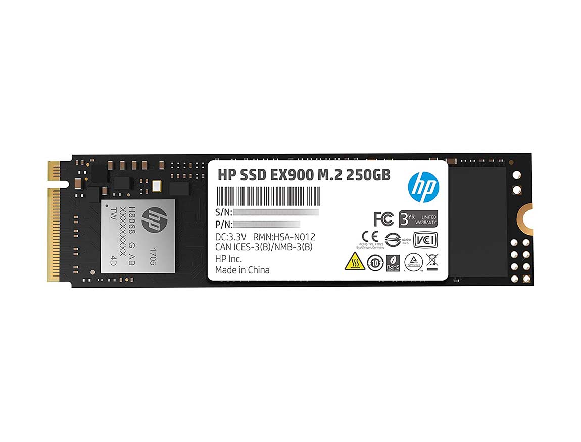 DISCO SOLIDO SSD M.2 PCIE HP 250GB 2280 EX900, GEN3X4, NVME, UNIDAD INTERNA DE ESTADO SOLIDO, PARA PC, LAPTOP, LECTURA 2100 MB/S (2YY43AA#ABB)