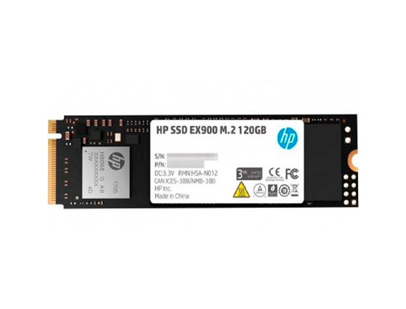 DISCO SOLIDO SSD M.2 PCIE HP 120GB 2280 EX900, GEN3X4, NVME, UNIDAD INTERNA DE ESTADO SOLIDO, PARA PC, LAPTOP, LECTURA 1900 MB/S (2YY42AA#ABL)