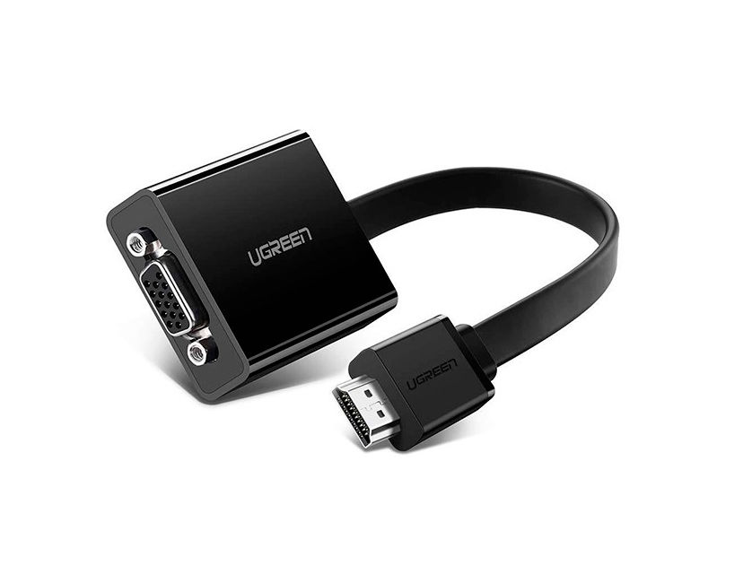 ADAPTADOR HDMI MACHO -- A -- PUERTO VGA HEMBRA, UGREEN, CABLER DE 25 CM ( 6957303842483 )