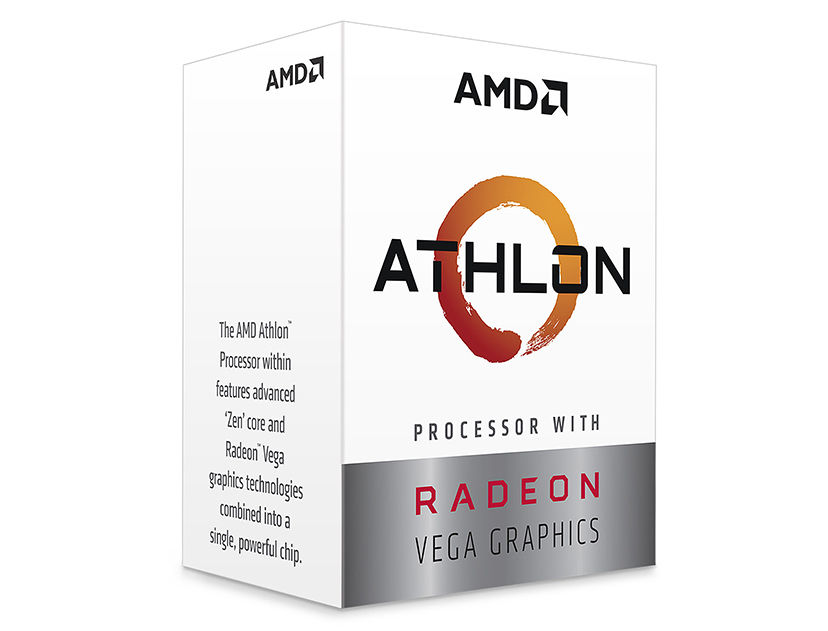 PROCESADOR AMD ATHLON 240GE AM4, 3.5GHZ, 4.0MB, 2 NUCLEOS, GRAFICO INTEGRADO RADEON VEGA 3 (YD240GC6FBBOX)