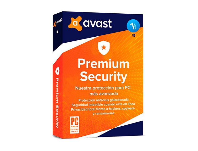 ANTIVIRUS AVAST PREMIUM SECURITY ( 1USER ) 1 PCS | 12 MESES