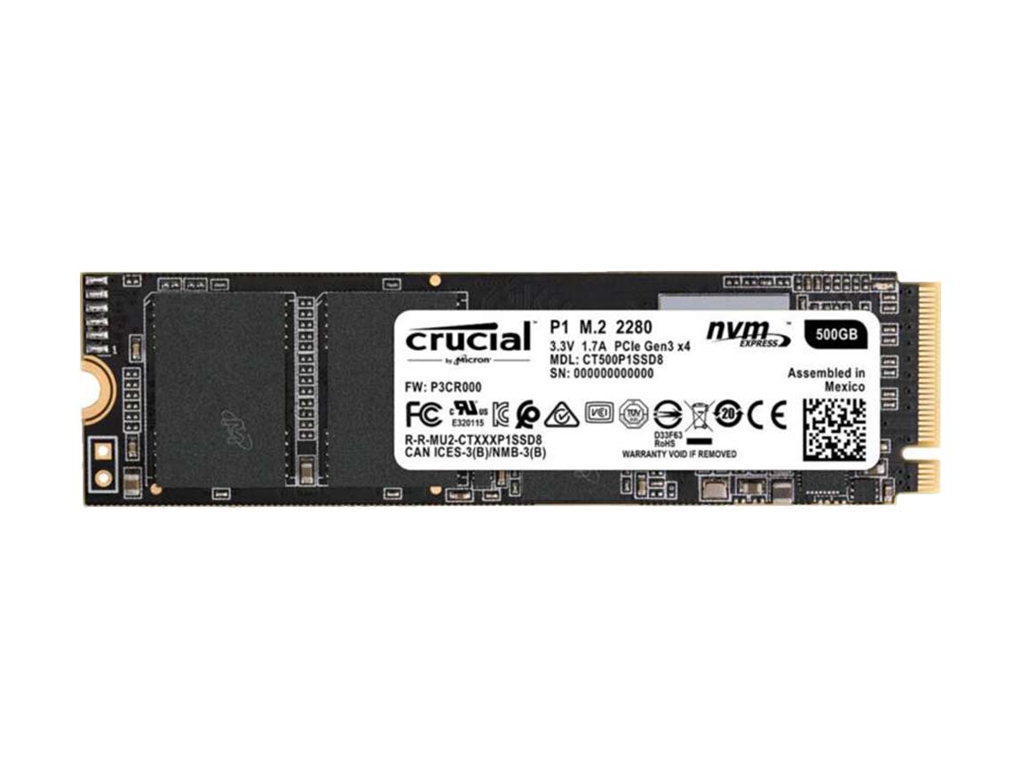 SSD  M.2 SOLIDO CRUCIAL P1 500GB ( CT500P1SSD8 ) 80MM
