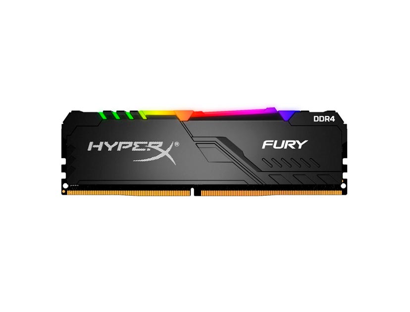 MEMORIA RAM HYPERX  DDR4 8GB, FRECUENCIA 3000 MHZ, FURY NEGRO CON ILUMINACION LED, PARA C DE ESCRITORIO (HX430C15FB3A/8)
