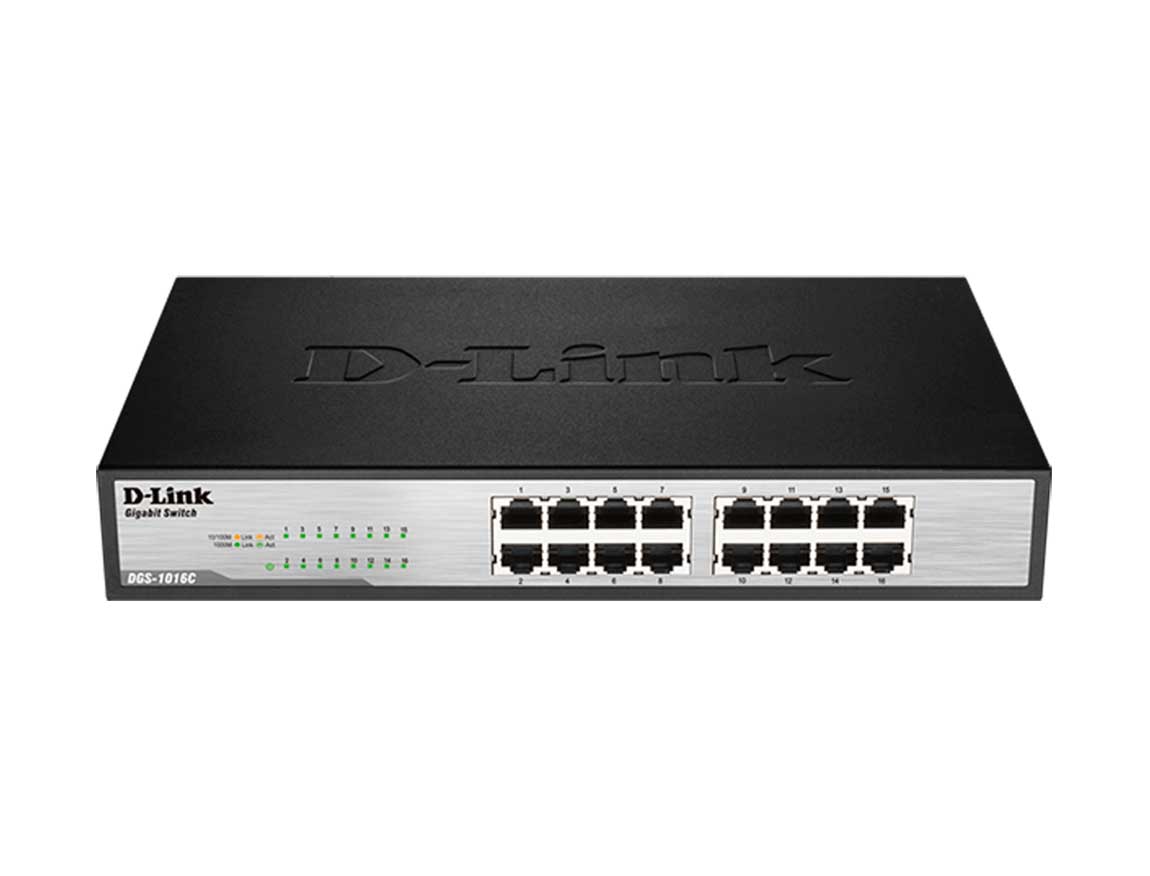 SWITCH D-LINK 16 PUERTOS ( DGS-1016C ) 10/100/1000 MBPS