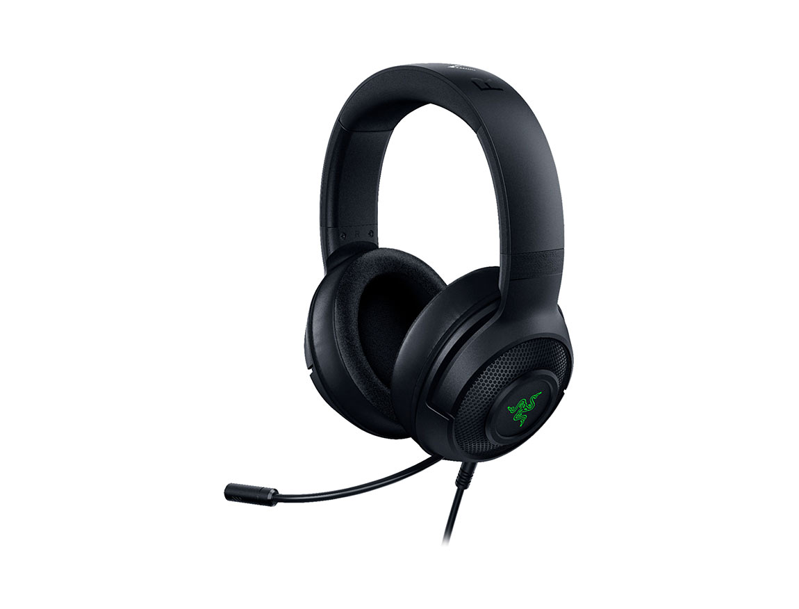 AURICULAR RAZER KRAKEN V3 X GAMING, CON MICROFONO, CONEXION USB, LUZ LED RGB, PARA JUEGOS, ALMOHADILLAS SUAVES, C/ NEGRO (RZ04-03750100-R3U1)