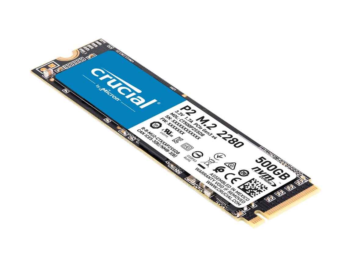 SSD M.2 SOLIDO CRUCIAL P2 500GB ( CT500P2SSD8 ) 80MM | NVME