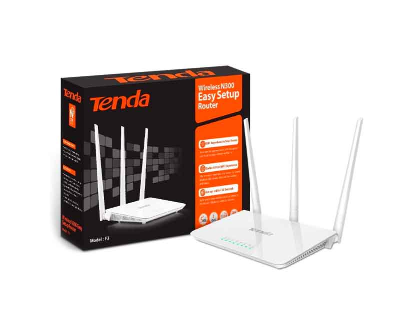 ROUTER INALAMBRICO TENDA ( F3 ) N300 | 300MBPS |