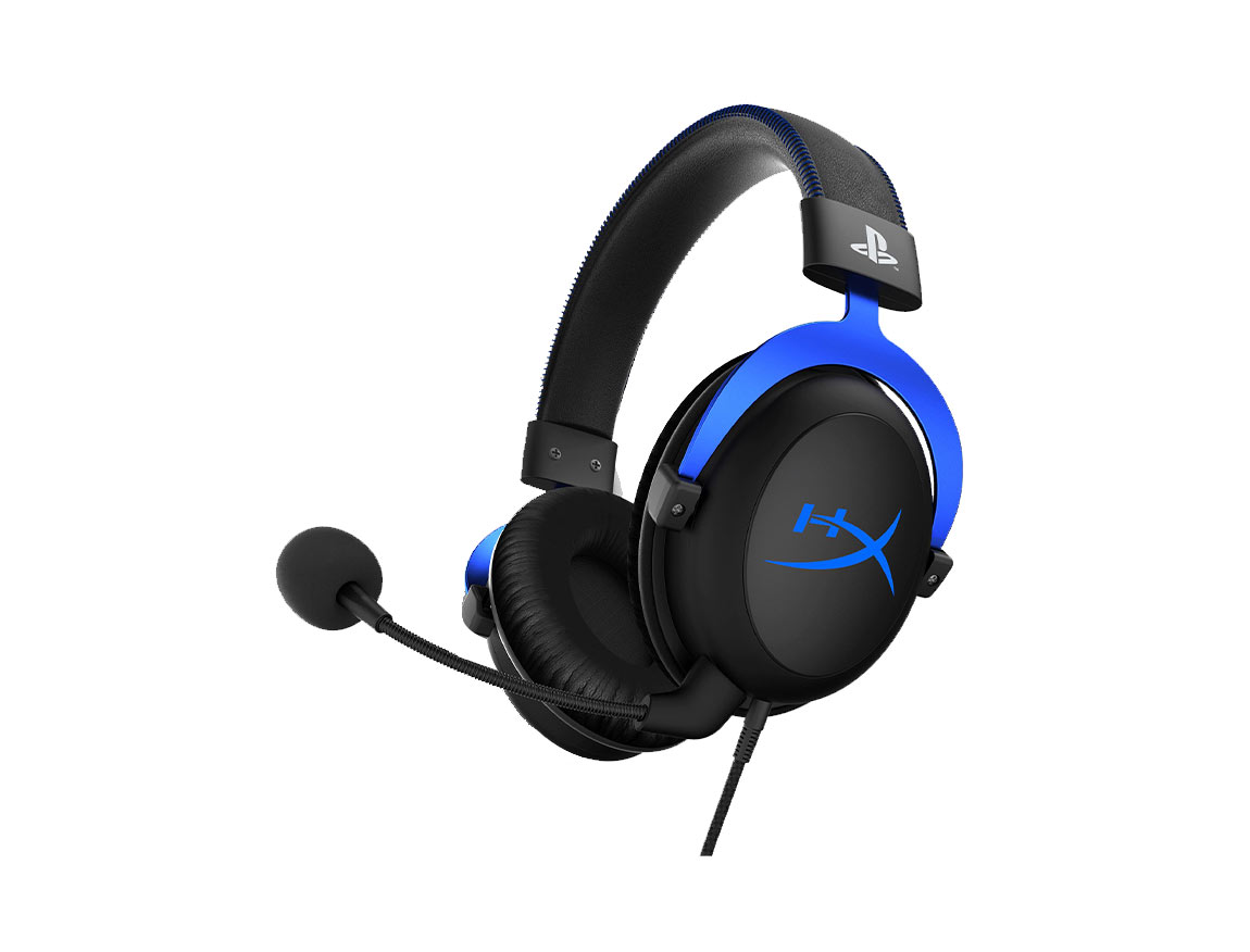 AURICULAR HYPERX CLOUD GAMING, CON MICROFONO, ENTRADA USB, LUZ LED RGB, PARA JUEGOS, ALMOHADILLAS SUAVES, NEGRO C/ AZUL (HX-HSCLS-BL/AM)