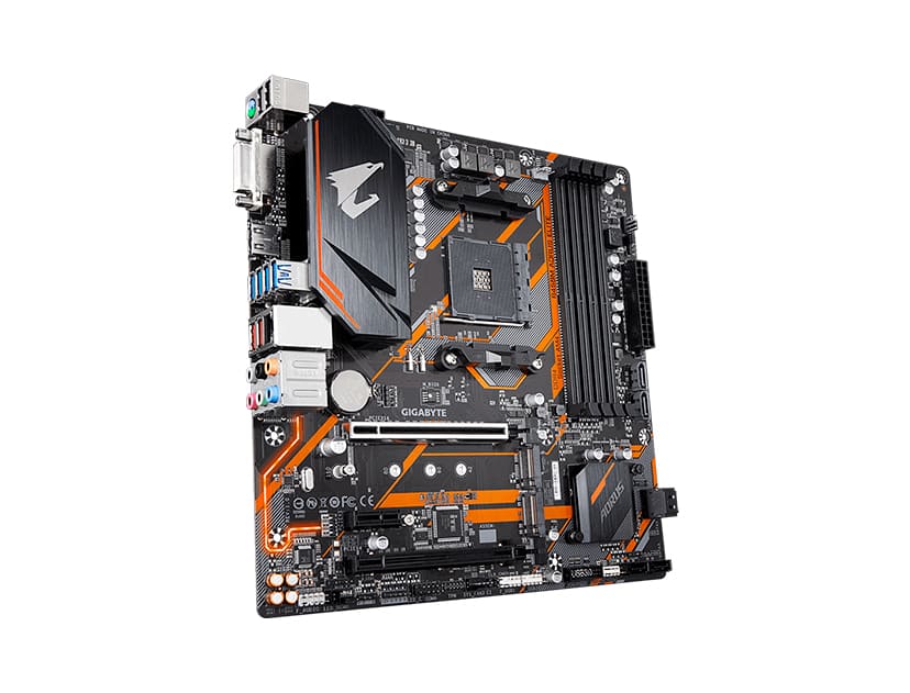 PLACA MADRE GIGABYTE B450M AORUS ELITE AM4 | LED- RGB ( B450M AORUS ELITE )