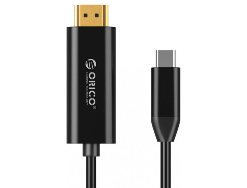 CABLE DE PUERTO HDMI -- A -- PUERTO USB TIPO C, ORICO, CABLE DE 2.0 METROS (CMH-WM20-BK-PRO)