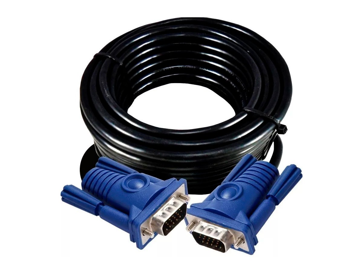 CABLE DE PUERTO VGA MACHO A PUERTO VGA MACHO, CABLE DE 10 METROS