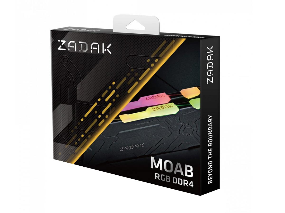 MEMORIA RAM ZADAK DDR4 32GB /3200 (2X16) MOAB RGB CAJA | NEGRO 
