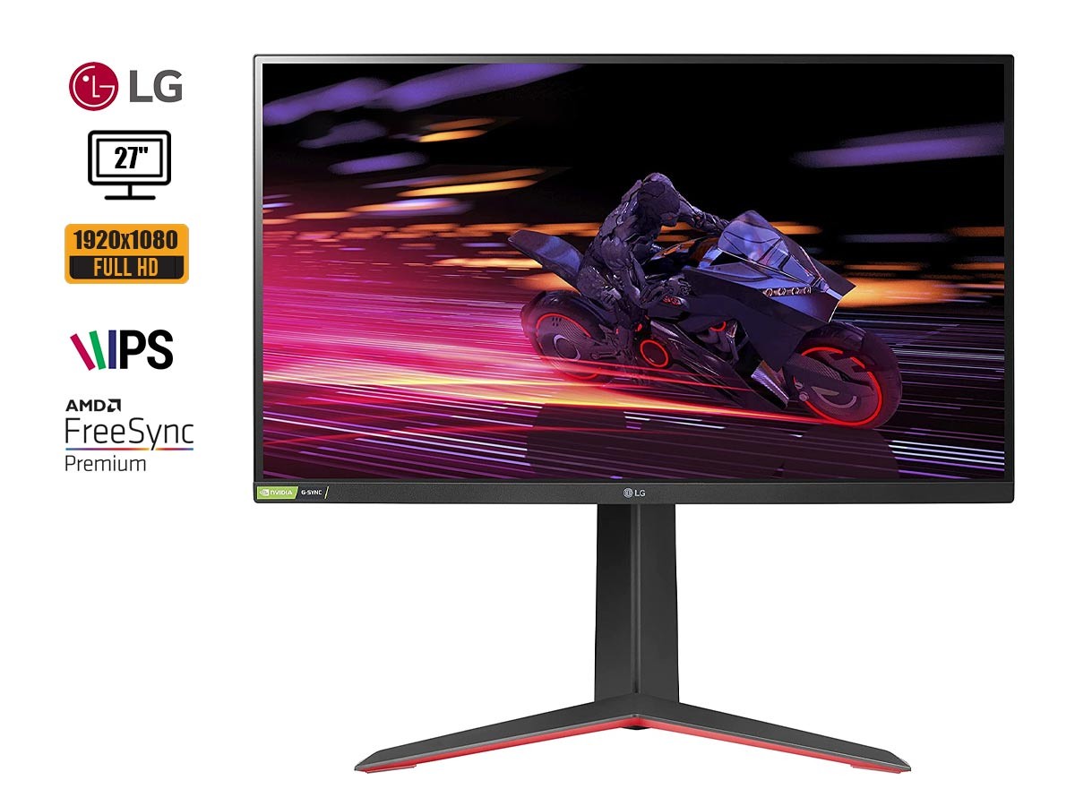 MONITOR LG 27 PULGADAS, LED 27GP750, GAMER ULTRAGEAR IPS HD, RESOLUCION