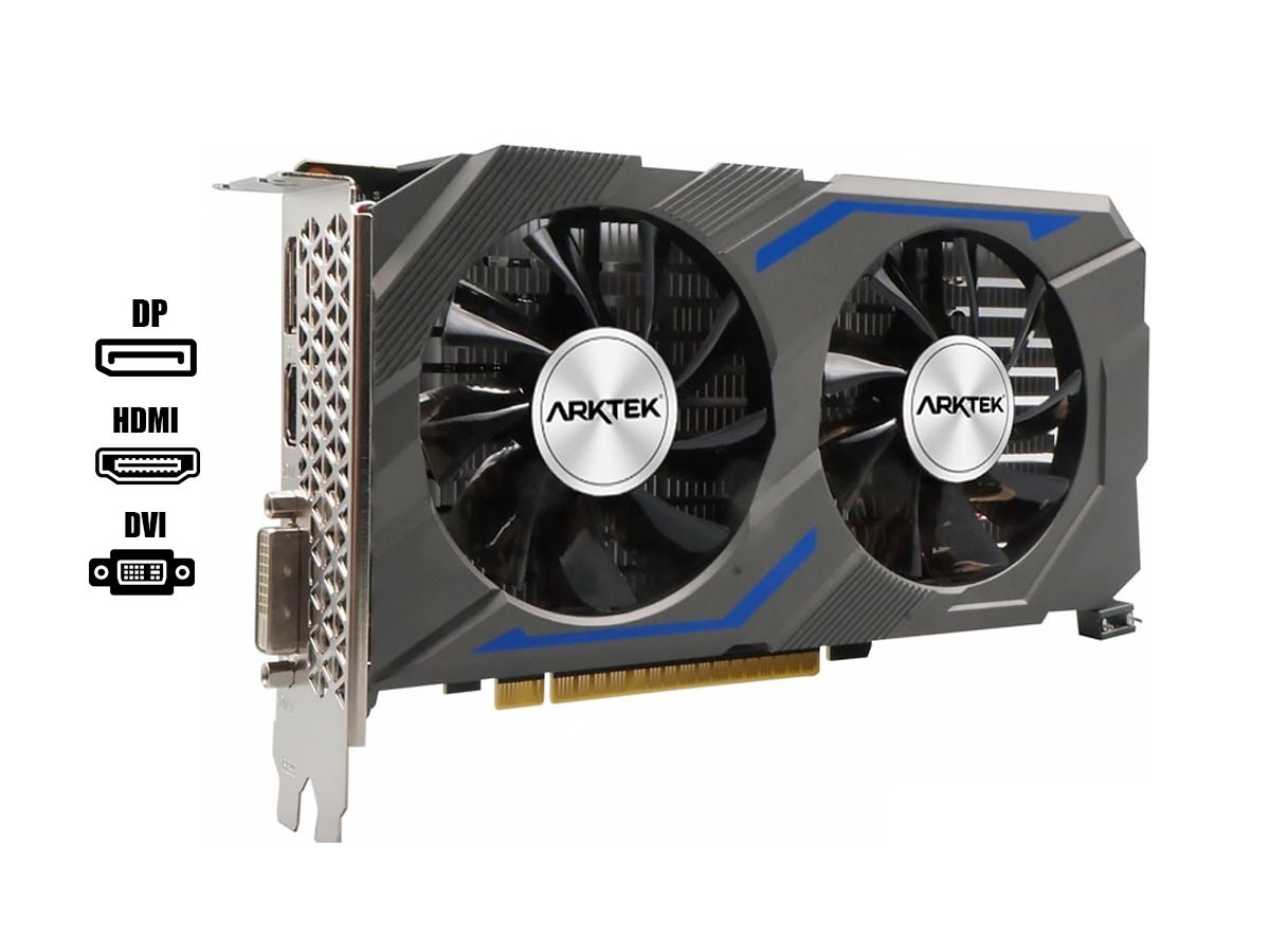 TARJETA DE VIDEO ARKTEK GTX 1650 4GB GDDR6 NVIDIA MATRIX 128 BITS