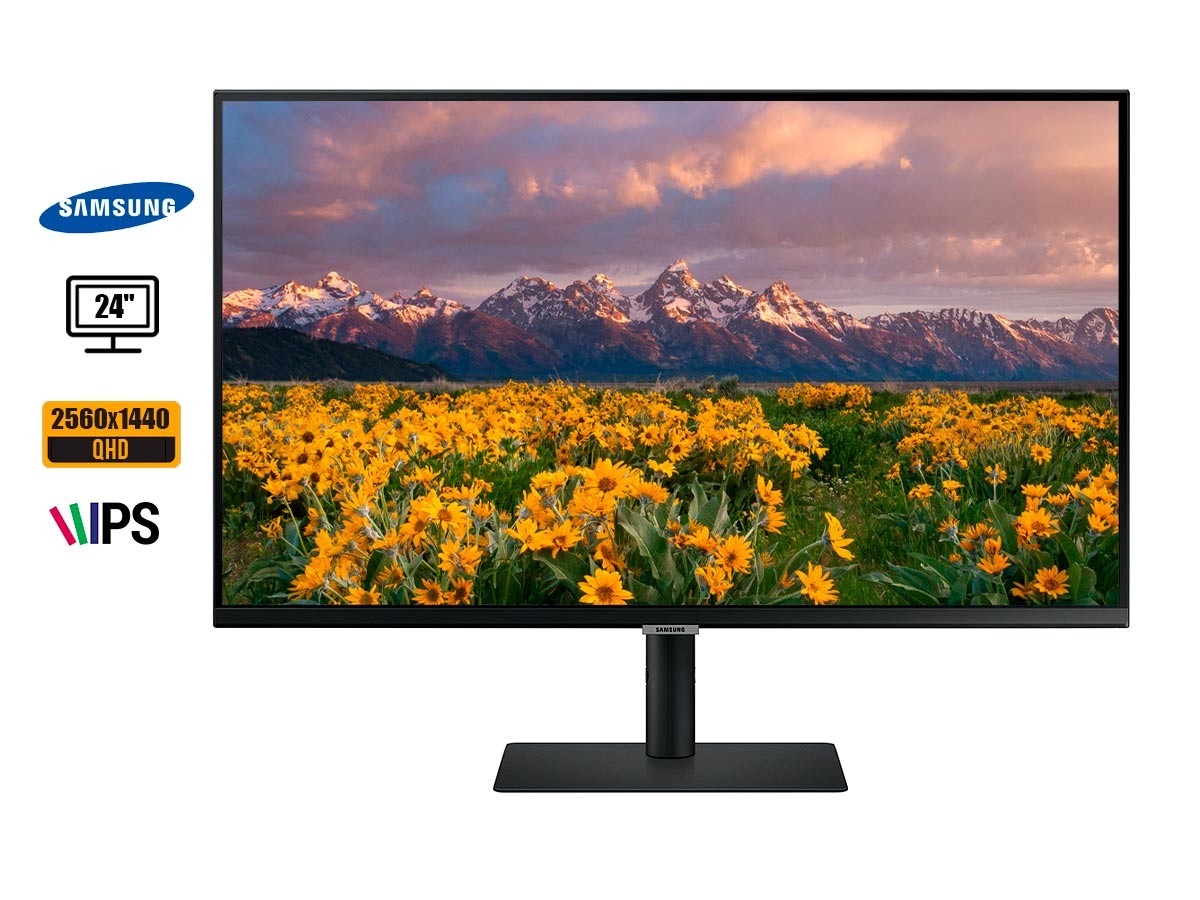 MONITOR SAMSUNG 27 PULGADAS, B610, LED IPS, RESOLUCION 2560 X 1440, PUERTO  2 HDMI 1 DISPLAYPORT, FRECUENCIA 75HZ, 5MS, 2K (LS27B610EQNXZA)