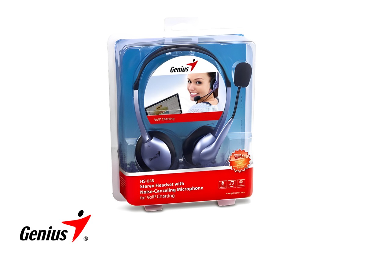 Ripley - GENIUS AUDIFONOS CON MICROFONO BLUE HS-04S VOLP CHATTING PARA PC