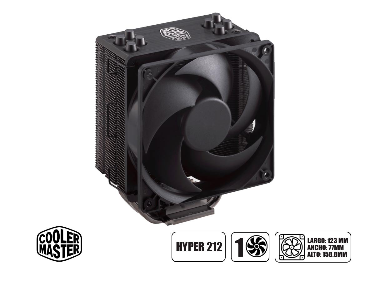 COOLER PROC. COOLER MASTER HYPER 212 BLACK EDITION, WITH LGA 1700 (RR