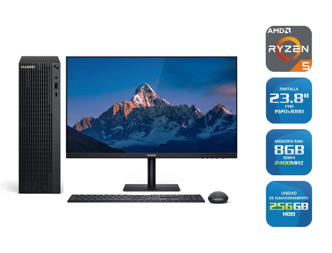 Todo En Uno Matestation S Huawei Amd Ryzen5 4600g ( Dehu53011vhl ) 23.8