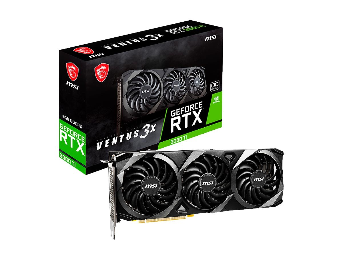 TARJETA DE VIDEO MSI RTX 3060TI 8GB GDDR6 GEFORCE NVIDIA 256 BITS