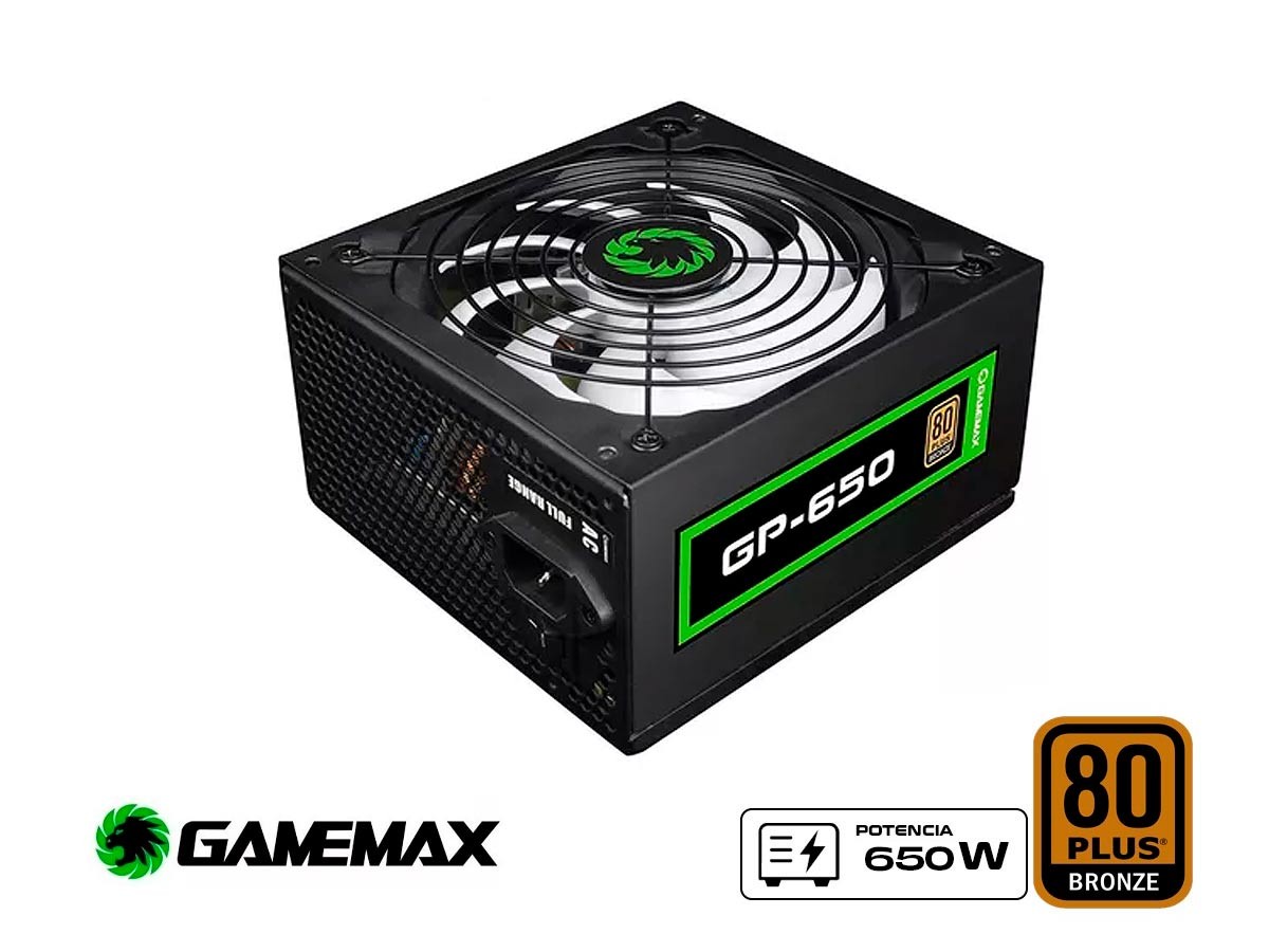 Fonte Atx 650w 80 Plus Bronze Gm650 - Gamemax - Kadri Tecnologia - Pensou em Informática, Pensou em Kadri!