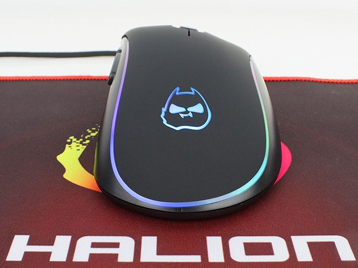 Mouse Halion Mustang Gaming, Sensor Hasta 3600 Dpi, Iluminacion Rgb