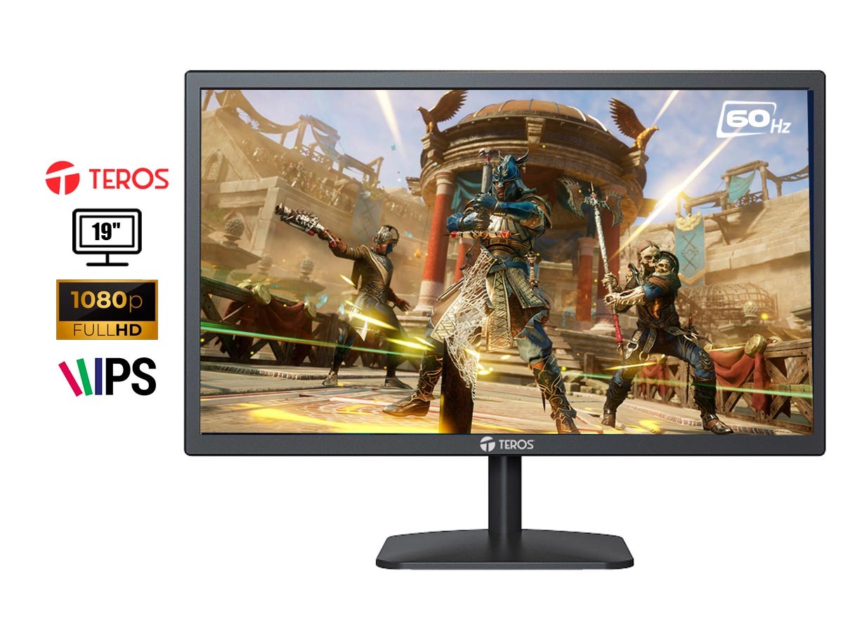 MONITOR TEROS 19 PULGADAS, LED, 60HZ, PUERTO VGA, HDMI Y VGA, RESOLUCION  1680 X 1050 (TE-1910S)