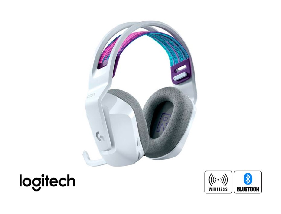 Headset Logitech Gamer G733 Inalambrico Lightspeed White