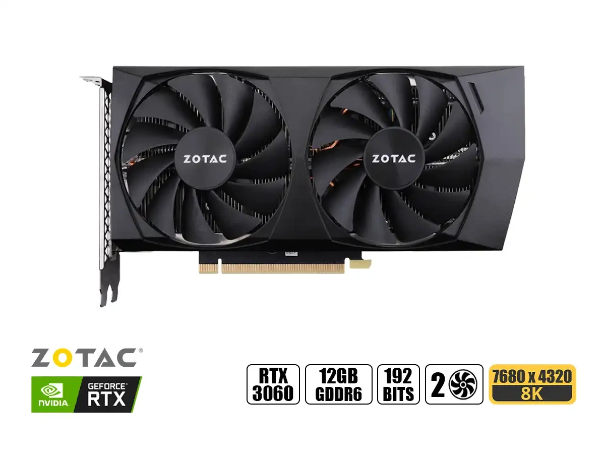 Tarjeta De Video Zotac Rtx 3060 12gb Gddr6 (zt-a30600p-10m