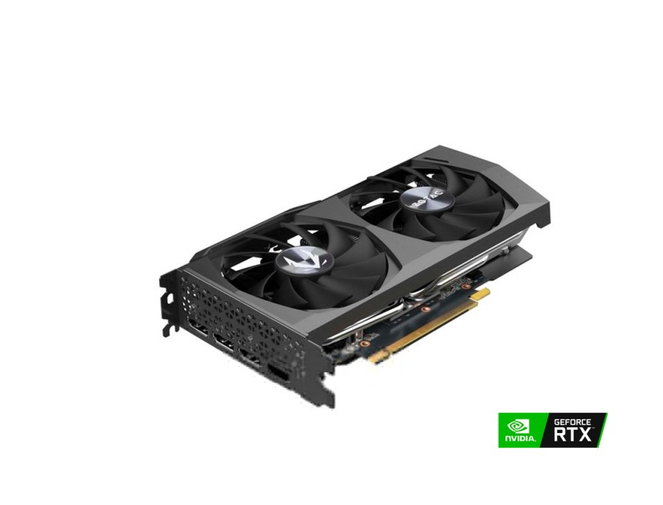TARJETA DE VIDEO ZOTAC TWIN EDGE GAMER RTX 3050 8GB GDDR6 GEFORCE NVIDIA 128 BITS, GRAFICO PARA VIDEOJUEGOS, 2 VENTILADORES (ZT-A30500E-10M)