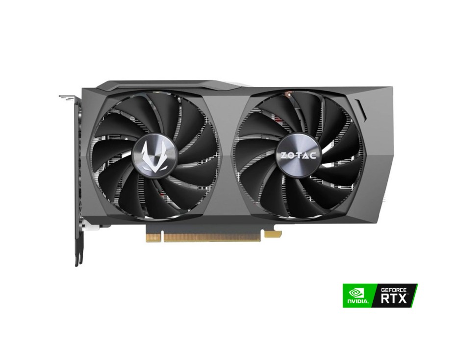 TARJETA DE VIDEO ZOTAC TWIN EDGE GAMER RTX 3050 8GB GDDR6 GEFORCE NVIDIA 128 BITS, GRAFICO PARA VIDEOJUEGOS, 2 VENTILADORES (ZT-A30500E-10M)
