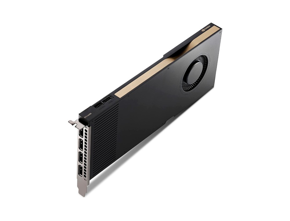 TARJETA DE VIDEO PNY QUADRO RTX A4000 16GB DDR6 GEFORCE NVIDIA 256 BITS, GRAFICO PARA VIDEOJUEGOS, 1 VENTILADOR (VCNRTXA4000-PB)
