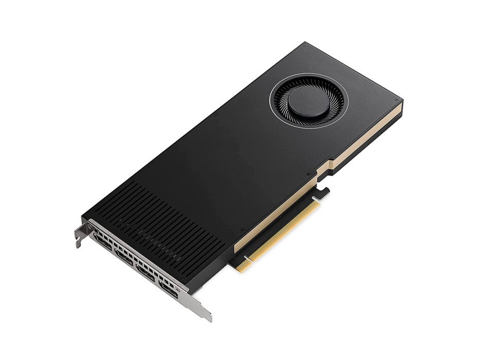 TARJETA DE VIDEO PNY QUADRO RTX A4000 16GB DDR6 GEFORCE NVIDIA 256 BITS, GRAFICO PARA VIDEOJUEGOS, 1 VENTILADOR (VCNRTXA4000-PB)