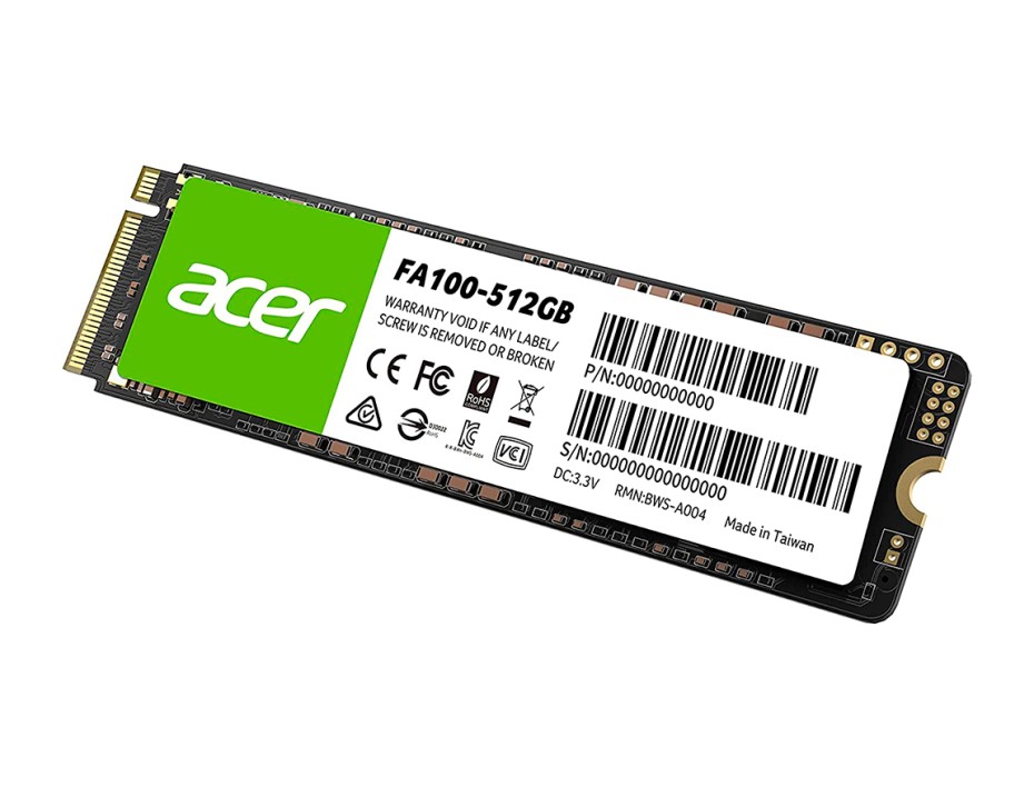 SSD M.2 PCIE SOLIDO ACER FA100 2280 512GB ( BL.9BWWA.119 ) NVME | GEN3X4