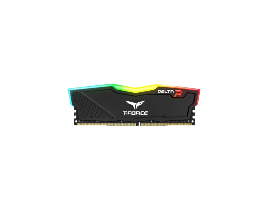 MEM. RAM TEAMGROUP T-FORCE DELTA DDR4 8GB/3200MHZ ( TF3D48G3200HC16CBK  ) | GAMING | BLACK | CL16-18-18-38 | LED-RGB