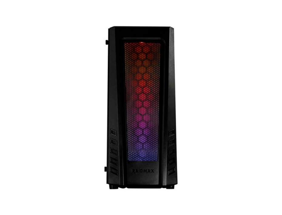 CASE RAIDMAX ZETA ( B04FTB ) | GAMING | S/ FUENTE | NEGRO | VIDRIO TEMPLADO | LED - RGB
