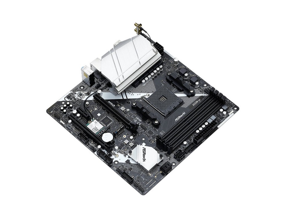 PLACA MADRE ASROCK B550M/AC WIFI AM4 4 RANURAS PARA MEMORIA ( 90-MXBE00-A0UAYZ )