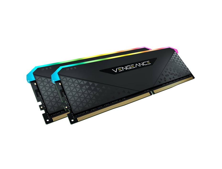 MEM. RAM CORSAIR VENGEANCE RGB RS DDR4 16GB(2X8)/3600 ( CMG16GX4M2D3600C18 ) LED-