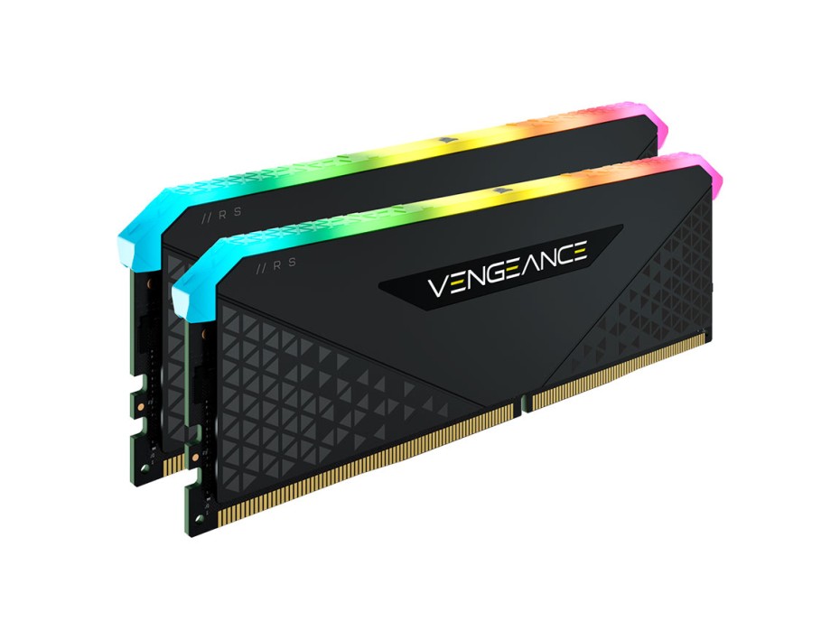 MEM. RAM CORSAIR VENGEANCE RGB RS DDR4 16GB(2X8)/3600 ( CMG16GX4M2D3600C18 ) LED-