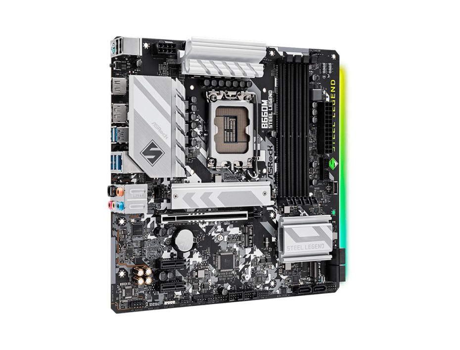 PLACA MADRE ASROCK B660M STEEL LEGEND, PARA PROCESADORES INTEL LGA 1700, 4 RANURAS DE MEMORIA DDR4 HASTA 128GB BUSS 3200 MHZ, 13VA GE(90-MXBH30-A0UYZ)