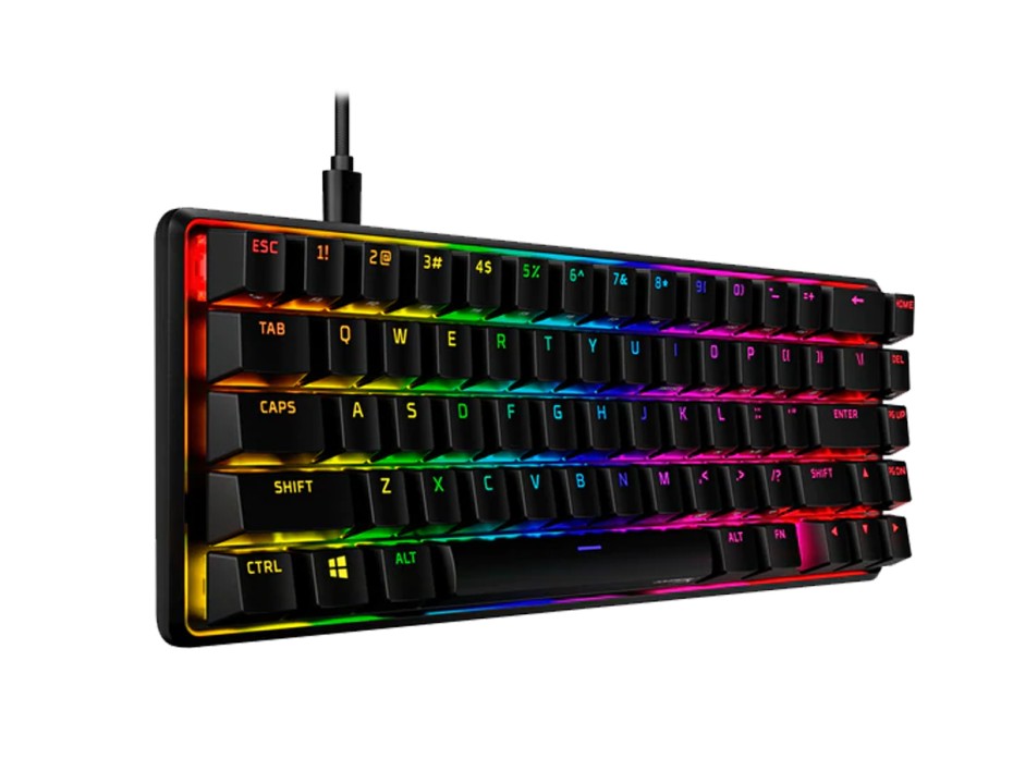 TECLADO HYPERX ALLOY ORIGINS 65 ( HKBO1T-RD-US/N ) GAMING | MECANICO | SWITCH RED | INGLES