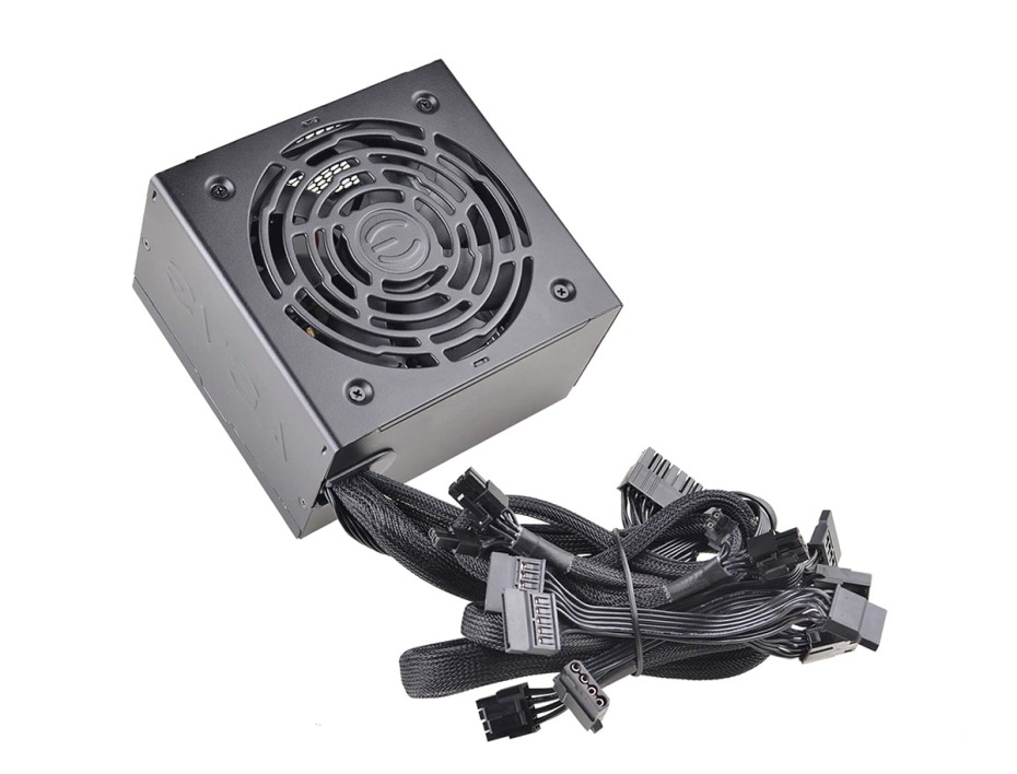 FUENTE EVGA 600W (100-BV-0600-K1) 600 BV ATX 80 BRONZE NO MODULAR NEGRO
