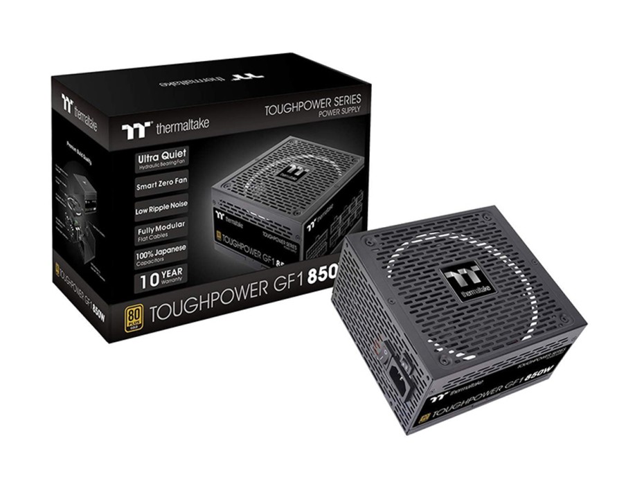 FUENTE THERMALTAKE 850W (PS-TPD-0850FNFAGX-1) TOUGHPOWER GF1 ATX 80 GOLD NO MODULAR NEGRO