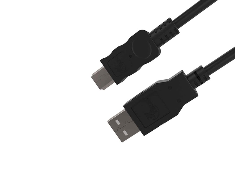 CABLE ADAPTADOR DE PUERTO USB 2.0 MACHO -- A -- PUERTO USB MINI MACHO, XTECH, 1.8 METROS, COLOR NEGRO (USB 2.0 - A - USB MINI)