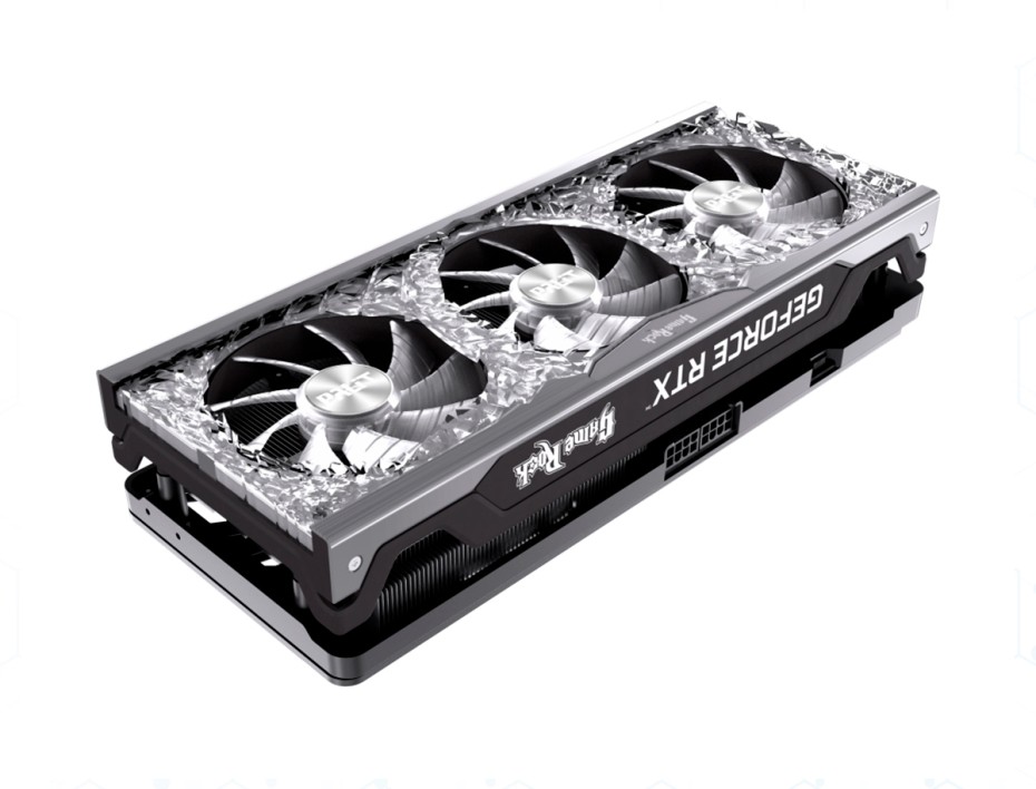 TARJETA DE VIDEO PALIT GAMEROCK RTX 3070 TI 8GB GDDR6X GEFORCE NVIDIA 256 BITS, GRAFICO PARA VIDEOJUEGOS, 3 VENTILADORES (NED307T019P2-1047G)