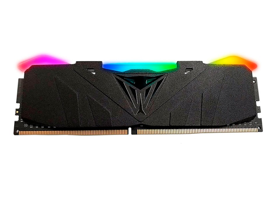 MEMORIA RAM PATRIOT DDR4 16GB (2X8GB), FRECUENCIA 3200 MHZ, VIPER STELL CON ILUMINACION LED RGB, NEGRO, PARA PC DE ESCRITORIO(PVSR416G320C6K)