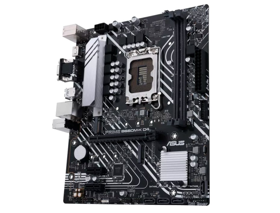PLACA MADRE ASUS PRIME B660M-K D4  | MAX 64GB RAM | SUPPORT WIN10 / WIN11 | LGA 1700 | LED-RGB (90MB1950-M0EAY0)