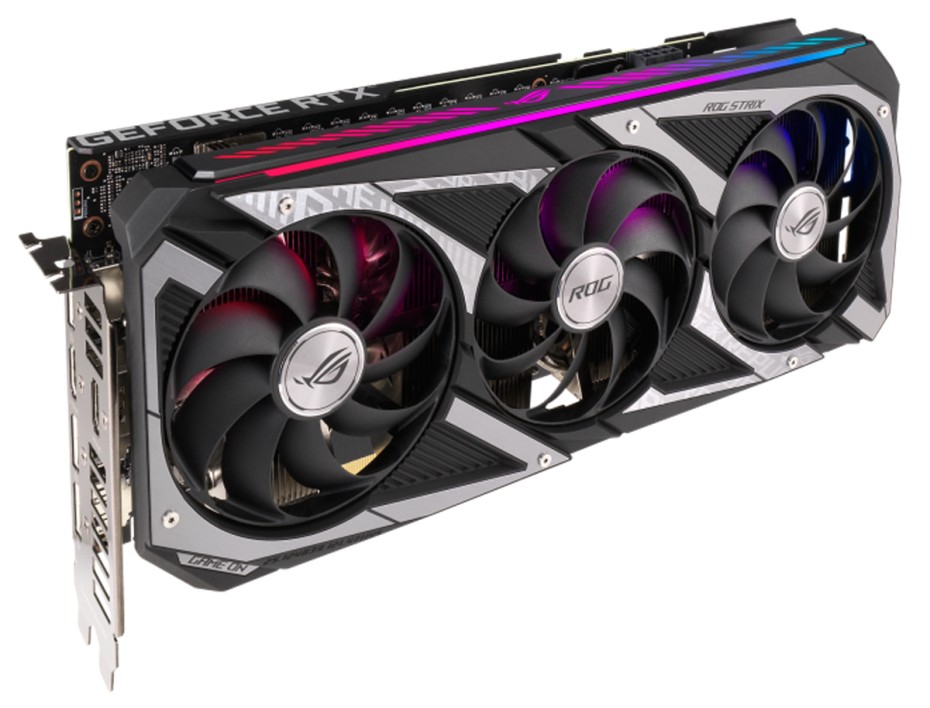 TARJ. VIDEO ASUS ROG RTX3050 SX OC 8GB GDDR6 NVIDIA (ROG-STRIX-RTX3050-O8G-G) STRIX RGB128 BIT