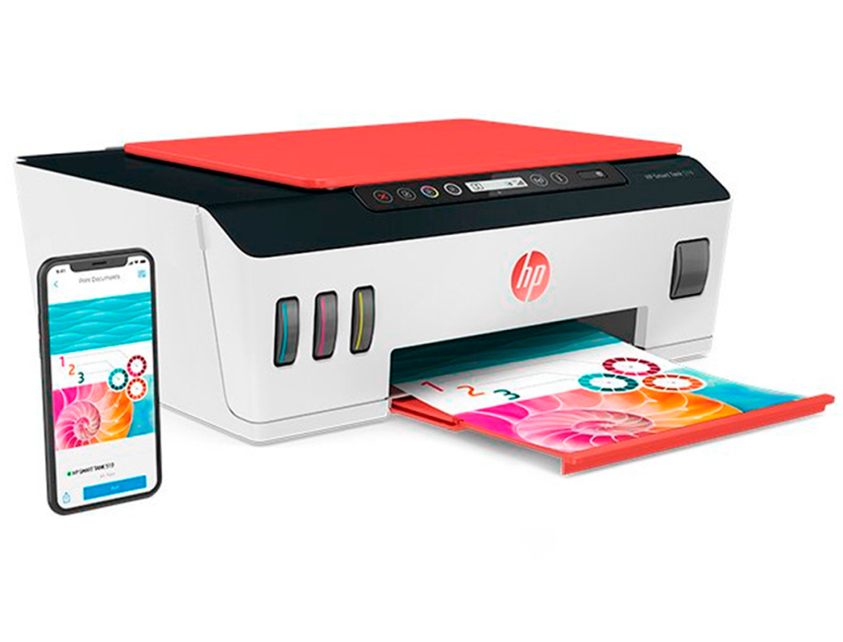 IMPRESORA HP MULTIFUNCIONAL 519 ( 3YW73A#AKY ) SMART | C/ TANQUE | IMPRIME | COPIA | SCANNER | WIFI | BT