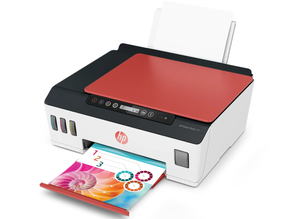 IMPRESORA HP MULTIFUNCIONAL 519 ( 3YW73A#AKY ) SMART | C/ TANQUE | IMPRIME | COPIA | SCANNER | WIFI | BT